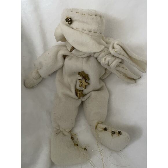 Christmas Snowman Bendable Scarf Cream 14" Plush ⛄️🧣 🎄 - Picture 4 of 13